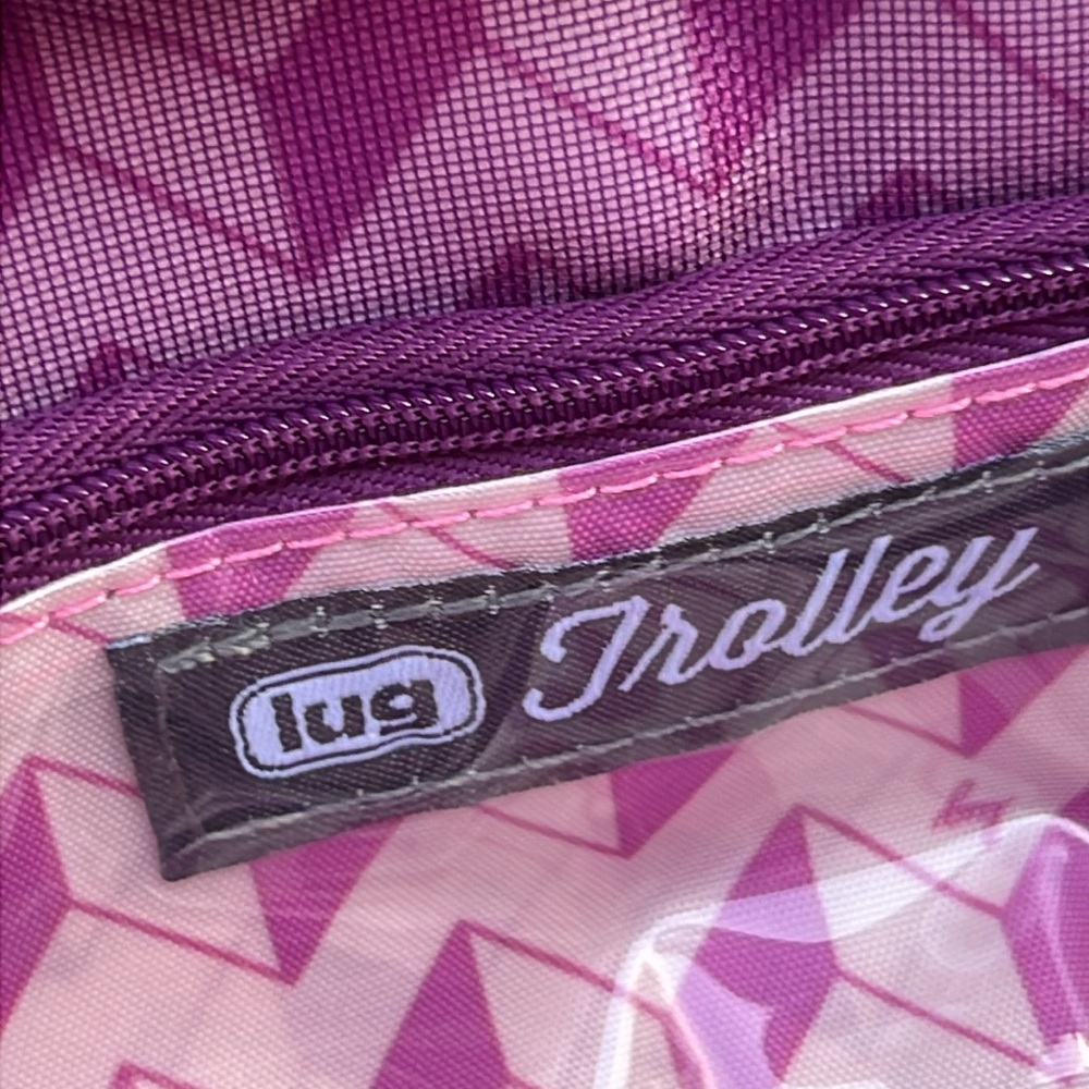 Lug Trolley Pink and Purple Camouflage Bag NWT - Picture 7 of 9